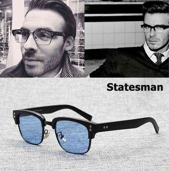 

sunglasses jackjad 2021 fashion the statesman beckham eyewear frame vintage brand design myopia optical oculos de grau sol, White;black