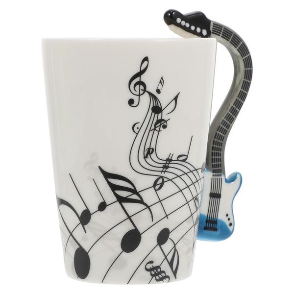 

mugs 1pc musical instrument pattern mug ceramic coffee chic water cup