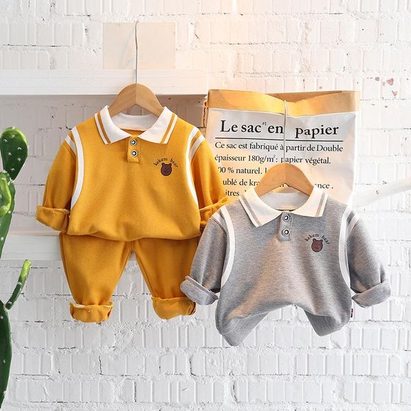 

clothing sets 2021 baby boys clothes set autumn full sleeve sweatshirt comfortable children's pants outfit boy 8 baby's, White