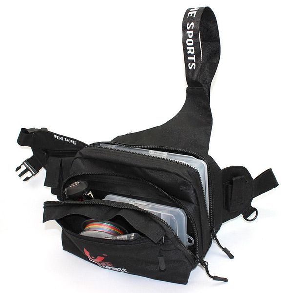 

fishing accessories multifunctional nylon waist bag equipment bait storage outdoor travel waterproof shoulder