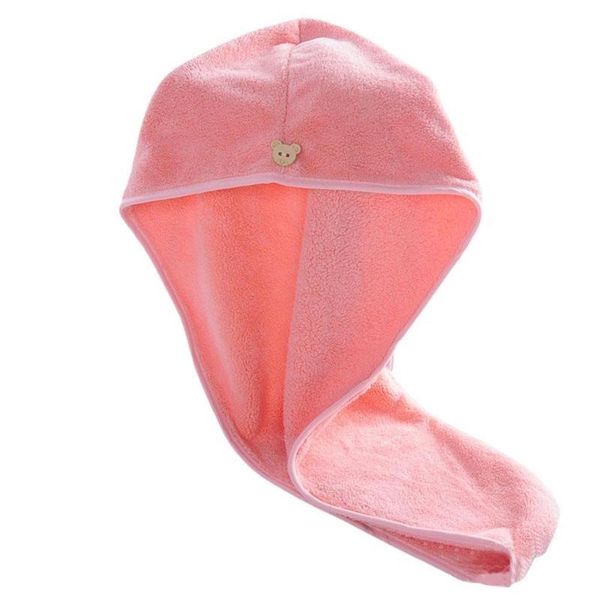 

magic microfiber hair fast drying dryer towel bath wrap hat quick cap super absorption turban dry bathroom shower caps