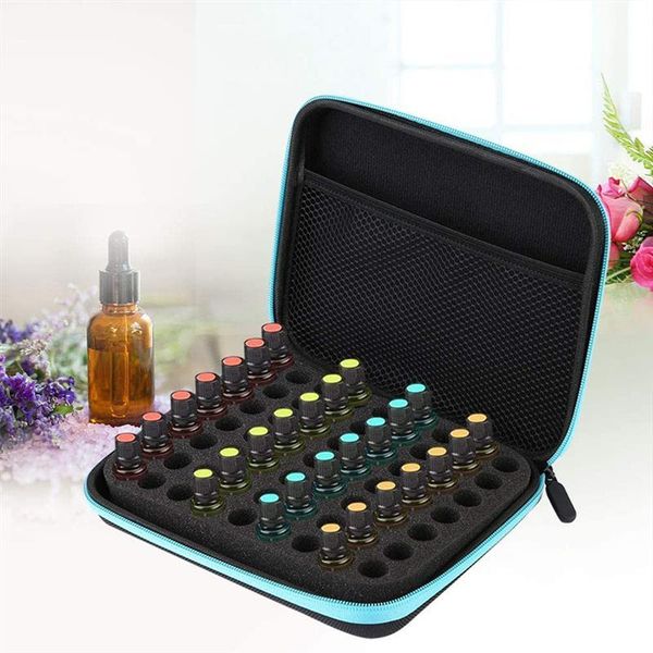 

storage boxes & bins essential oil case 60 bottles 15ml perfume box travel portable carrying holder nail polish bag women