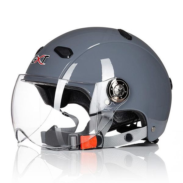 Capacetes de motocicleta 3c certificação capacete elétrico feminino macho verão protetor solar metade bateria carro quatro estações leves
