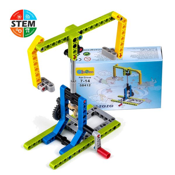 

STEM Educational Toys For Children Carousel Model Assembled Building Blocks Toy Kids Physical Science Experimental Teaching Aids