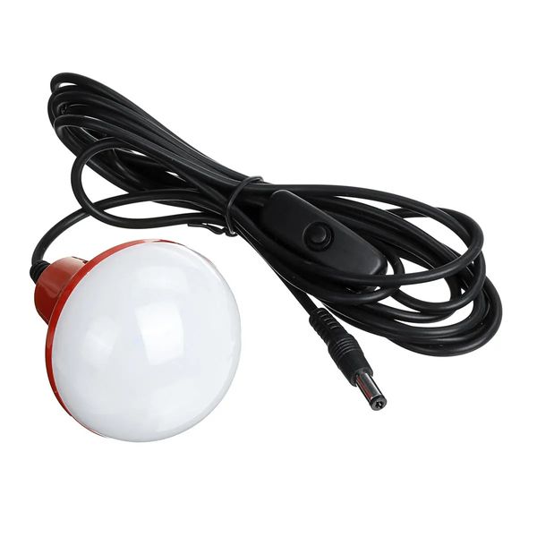 

solar powered system 3.7v 4400mah li-on battery usb portable emergency light camping panel