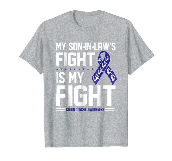 

my son-in-law colon cancer awareness shirt, White;black