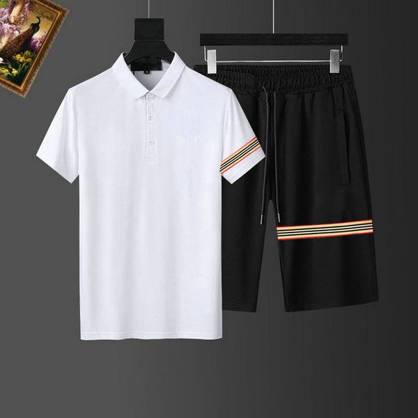 

2021 fashion sportleisure tracksuit set summer short sleeve shorts sportsmen's two piece size -3xl#hsc05, Gray