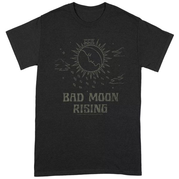 

creedence clearwater revival bad moon rising official t-shirt men unisex, White;black