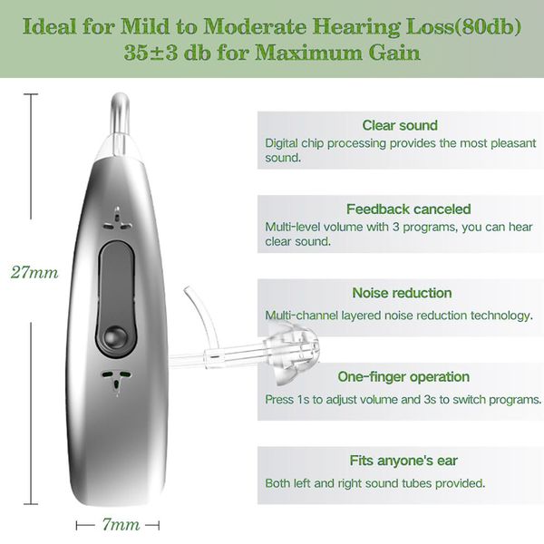 

20 channel rechargeable digital hearing aids bluetooth mini oe ear sound amplifier enhancer wireless hearing aids ear carescouts