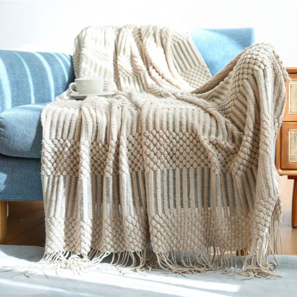 

blankets textile city europe style faux cashmere knitted blanket bedspread embossed towel b&b sofa decorate throw comfy acrylic bedsheet