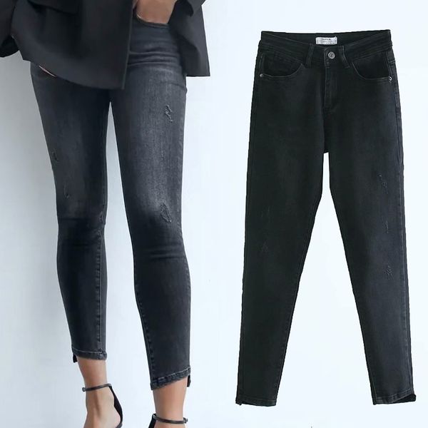 

capri spring black autumn brem breeches thin cotton women high tall streetwear pants, Black;white