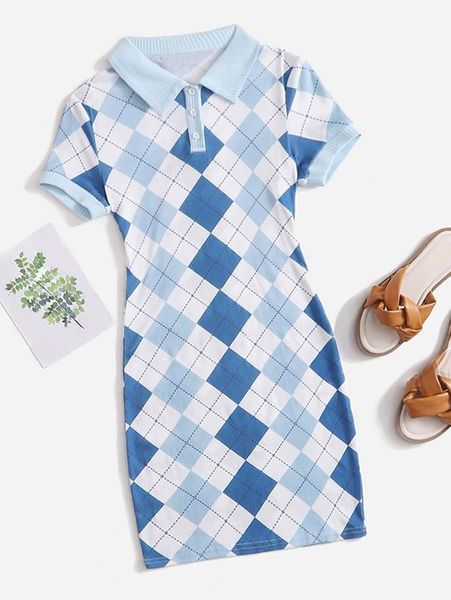 

teen girls argyle polo dress she, Red;yellow