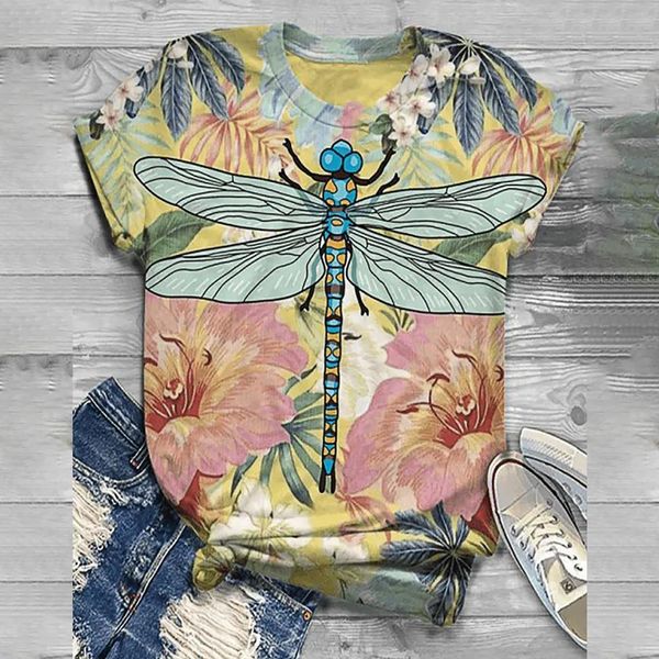 

plus size short sleeve 3d women t shirt animal printed o neck haut camiseta harajuku camisas, White