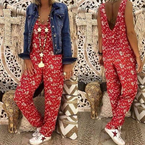 

unique printed loose casual womens jumpsuit herem pants suspenders hip pop sport slacks, Black;white