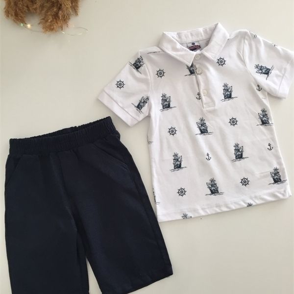 

girl's dresses male child bottom suit shorts with pocket polo collar t-shirt 439583229 1027, Red;yellow