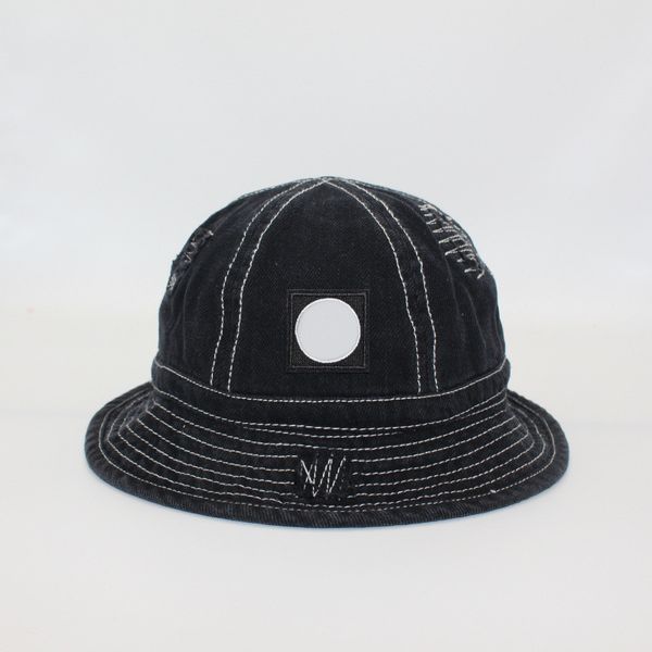 

fashion bucket hat for man woman street sun cap fitted cowboy hats 4 color optional high quality, Blue;gray