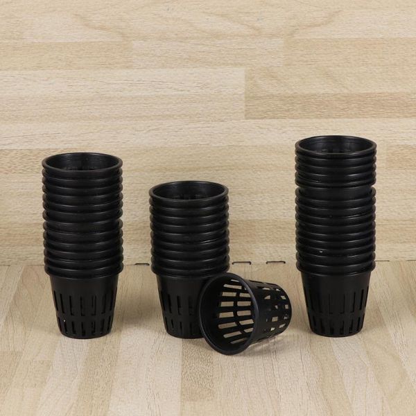 

planters & pots 40pcs soilless culture planting net cup hydroponic mesh basin plant container succulent pot flowe