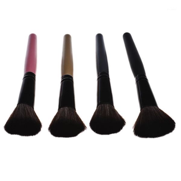 

arrival cosmetic dome blush wooden handle brush soft beauty nylon hair makeup brushes for women girl to choose1