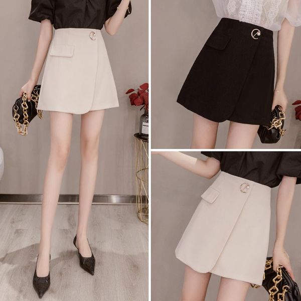 

skirts short skirt women's fashion in 2021 spring and summer, Black