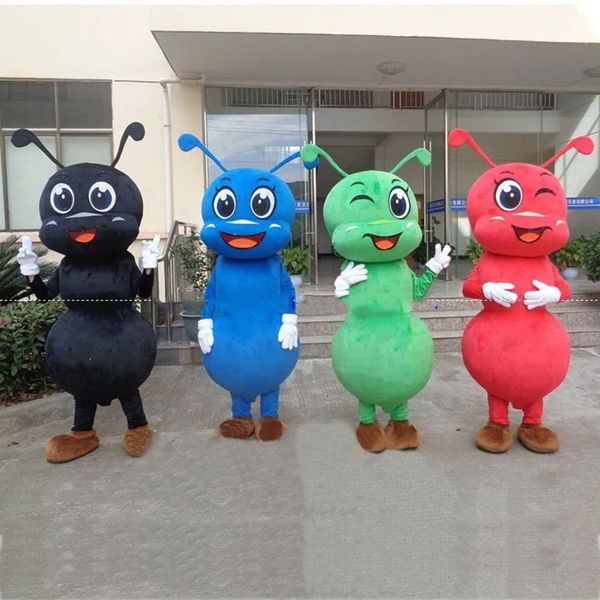 Halloween-Maskottchen-Kostüm mit schwarzer Ameise, hochwertiges Cartoon-Anime-Themen-Charakter, Weihnachts-Karnevalskostüme, Erwachsenengröße, Geburtstagsparty, Outdoor-Outfit