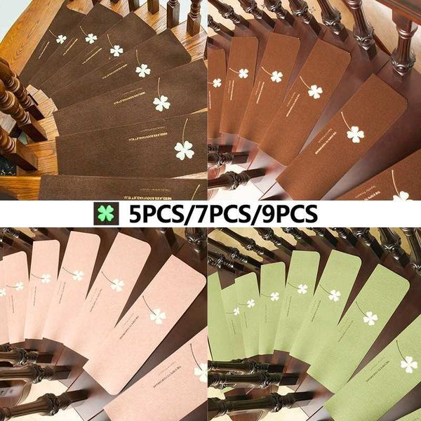 

carpets 5pcs/7pcs/9pcs luminous anti-slip self adhesive staircase treads mats floor stepping pad protection stair carpet (55x22x4.5cm)