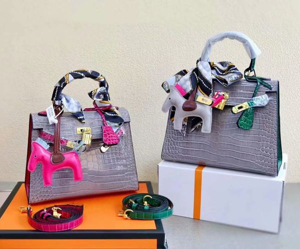 

2021 stlye handbags shoulder bags fashion crocodile leather messenger bag women mini pocket purse x03