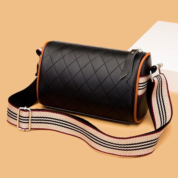 

evening bags winter bag for women 2022 luxury layer cowhide bucket trendy large shoulder leather rhomboid crossbody