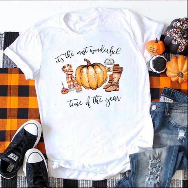 

fall shirts womens women halloween autumn tee pumpkins plus size thanksgiving print casual tees gothic, White
