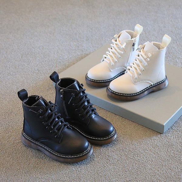 

boots child girl school shoe waterproof kids winter for boys 10 and 12 year little children autumn ankle, Black;grey