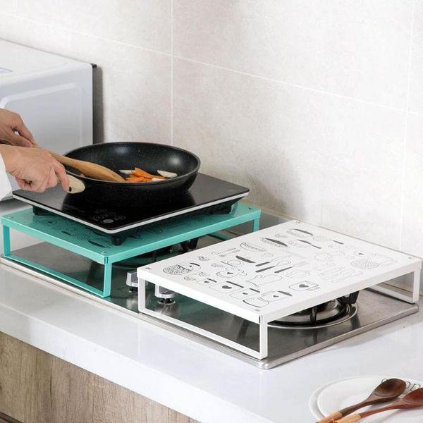 

kitchen storage & organization metal induction cooker support oven microwave shelf spice organizer space save