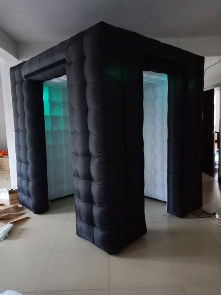 

tents and shelters black white inflatable po booth for birthday party