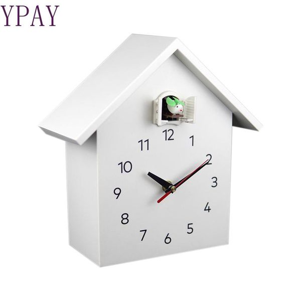 

wall clocks cuckoo quartz clock modern bird hanging watch decoration alarm home living room white