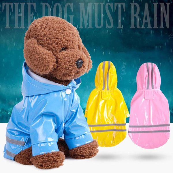 

dog apparel outdoor puppy pet rain coat raincoat for small dogs pug clothes accessories pu hoody waterproof jackets