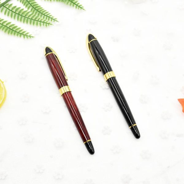 

1pcs luxury business fountain pen stationery office school supplies chinese red lacquer black line ink gift pens