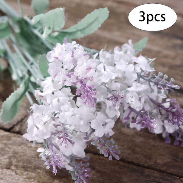 

decorative flowers & wreaths white artificial lavender bundle fake plants