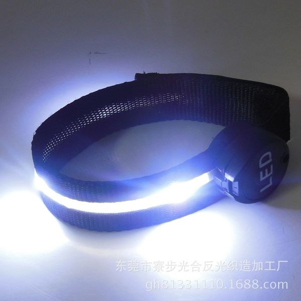 

outdoor sporting goods leisure bracelet round flip led luminous arm band