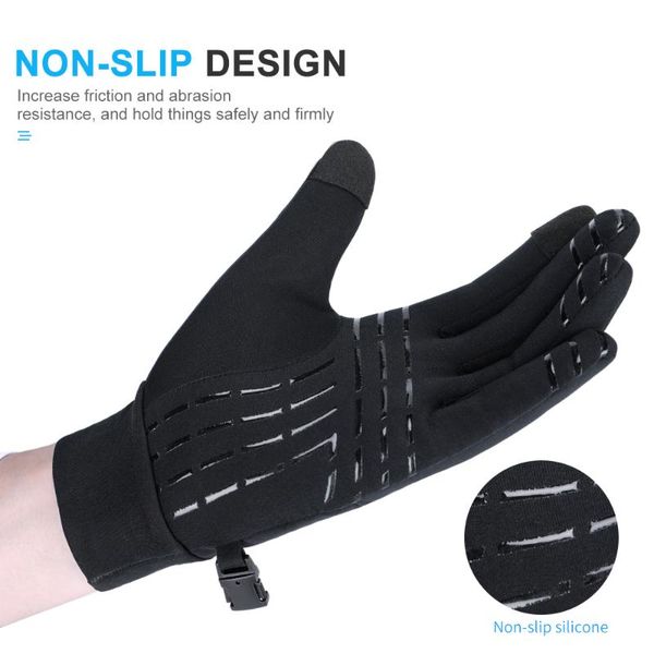 

cycling gloves autumn winter thermal bicycle men women bike glove mtb luvas guantes bicicleta guanti bici gant velo hiver, Black