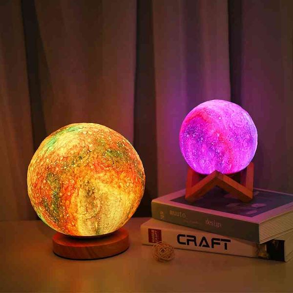 

gift night water transfer sky moon creative fall proof remote control bedroom bedside atmosphere star lamp