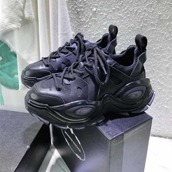 

spring women shoes fashion leather dad platform black autumn high heels ins casual sneakers lady pantshoes dress
