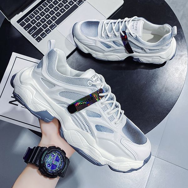 

2021 fashion men women shoes black white f19 light blue green grey comfortable breathable trainers sports sneakers outdoor size 39-44