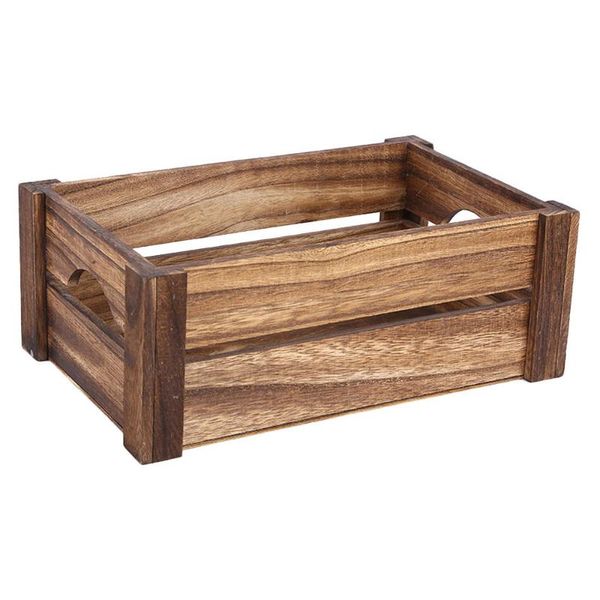 

storage baskets 1pc wooden simple box large capacity sundries holder light brown