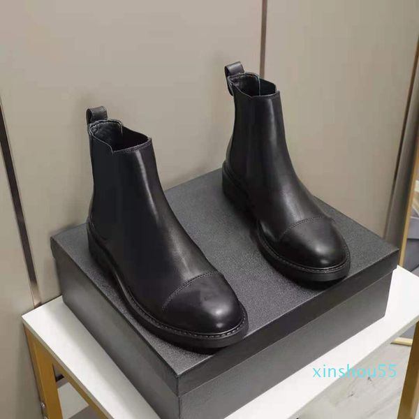 Stivali Designer Black Black Bre Black Stivaletti alla caviglia Genuine Pelle Motorcyle Winter Martin Shoes Dimensioni 35-40