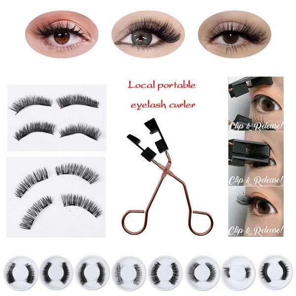 

natural magnetic eyelashes ,with 5 lashes handmade reusable false support drop