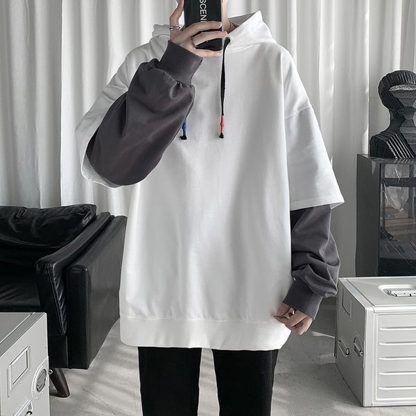 

men's hoodies & sweatshirts casaco de moletom masculino, blusa gran com capuz, estilo hip hop, moda primavera e outono, 7 cores, z6ho, Black