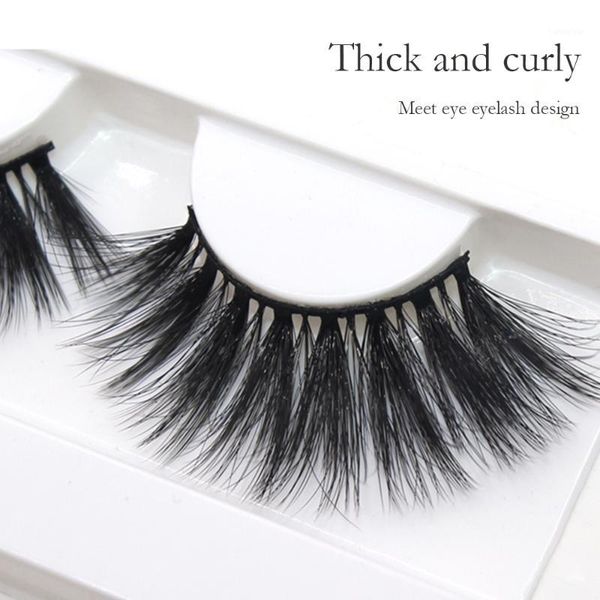

25mm 3d silk protein false eyelashes mink lashes reusable natural makeup tools1
