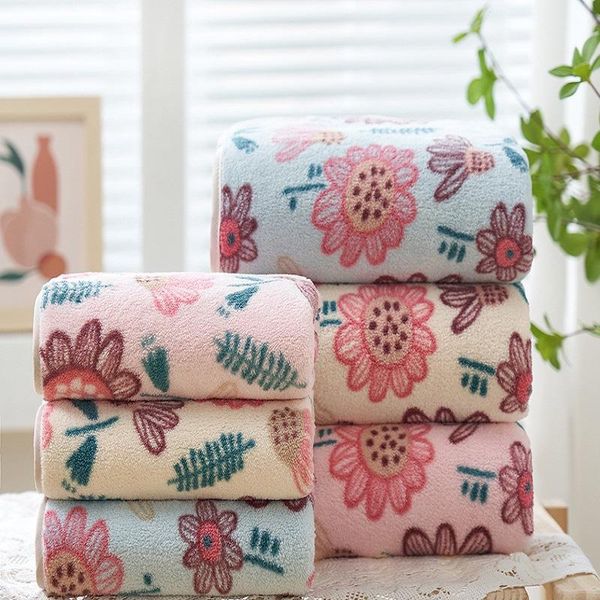 

towel drop 2021 flower set bathroom face bath soft el adults serviette 2pcs