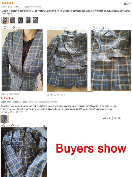 

peonfly classic plaid single button women jacket casual notched collar slim female suits coat fashion blazer femme 201012, White;black