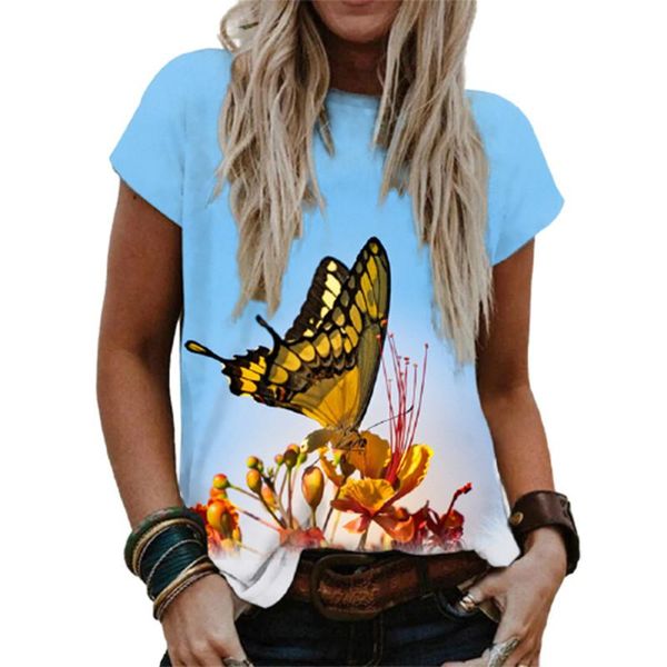 

men's t-shirts casual butterfly print plus size t-shirt spanish women's o-neck short-sleeved jiu-jitsu sea fairy summer style, White;black