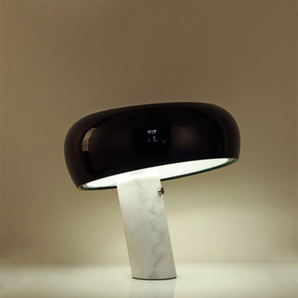 

table lamps modern nordic marble light simple for design living/model room black white home decor bedside bedroom study