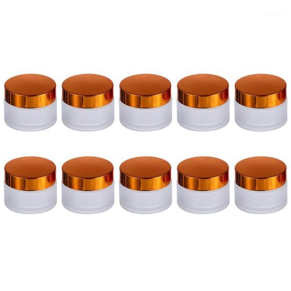 

storage bottles & jars 10pcs 30g cream glass dispenser cosmetic matte refillable